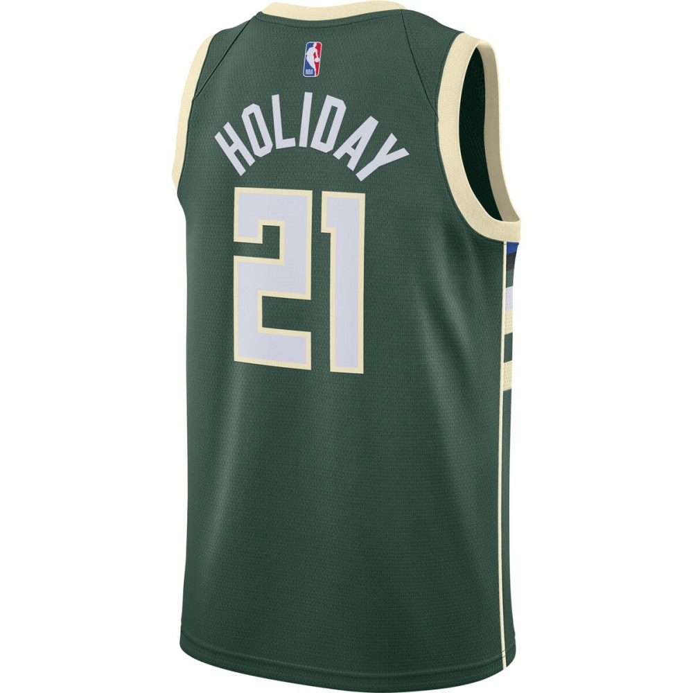 Jrue Holiday Milwaukee Bucks 2020/21 Swingman Jersey Hunter Green - Icon Edition-Pro Kit Vault | Brand New 26/27 Sports Jerseys